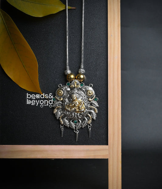 Banhi Dual Tone Pendant Necklace