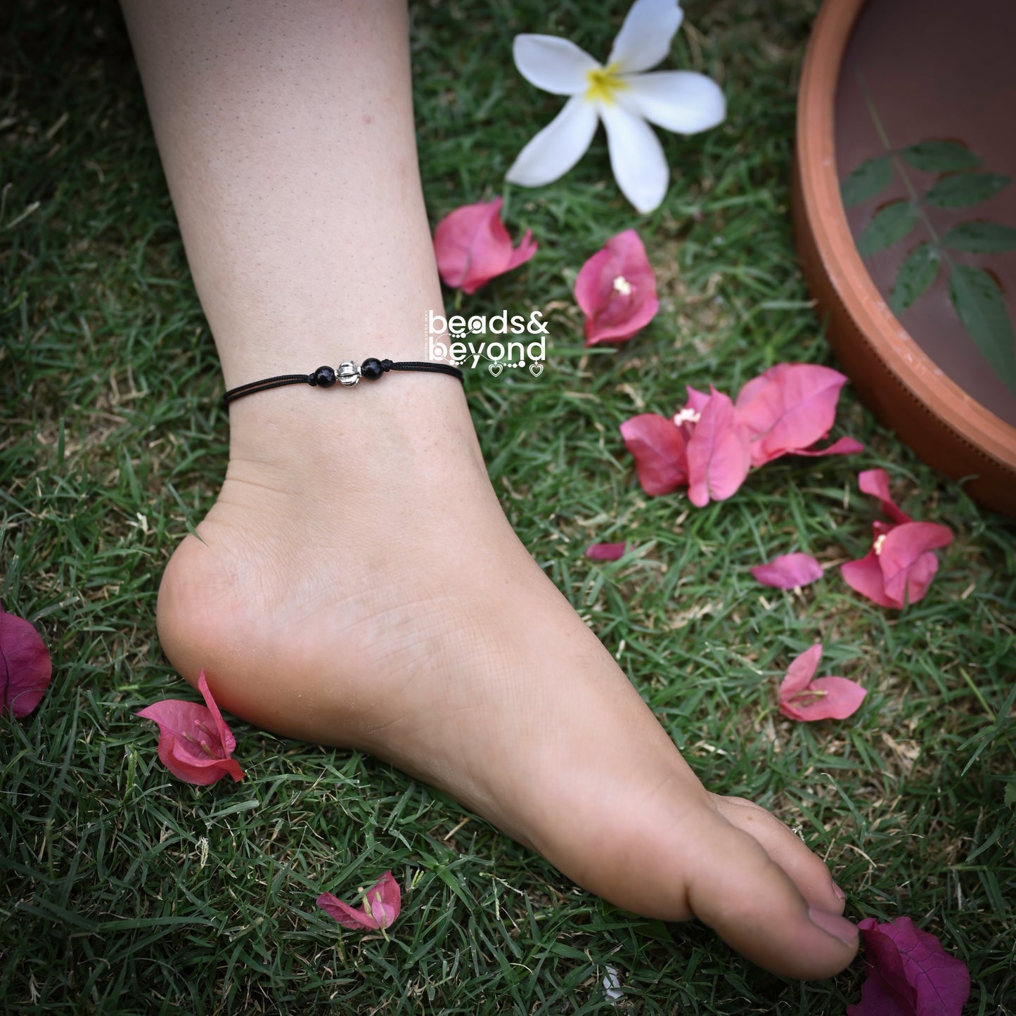 Trio beaded Nazarbattu Anklet