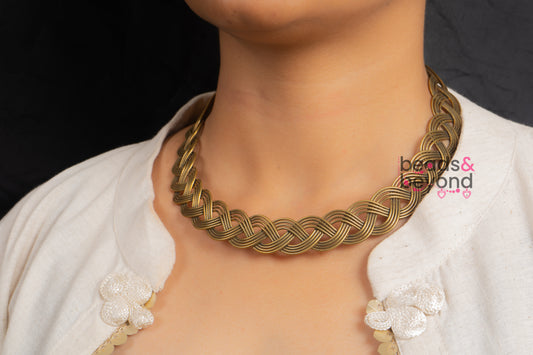 Braided Hasli Necklace