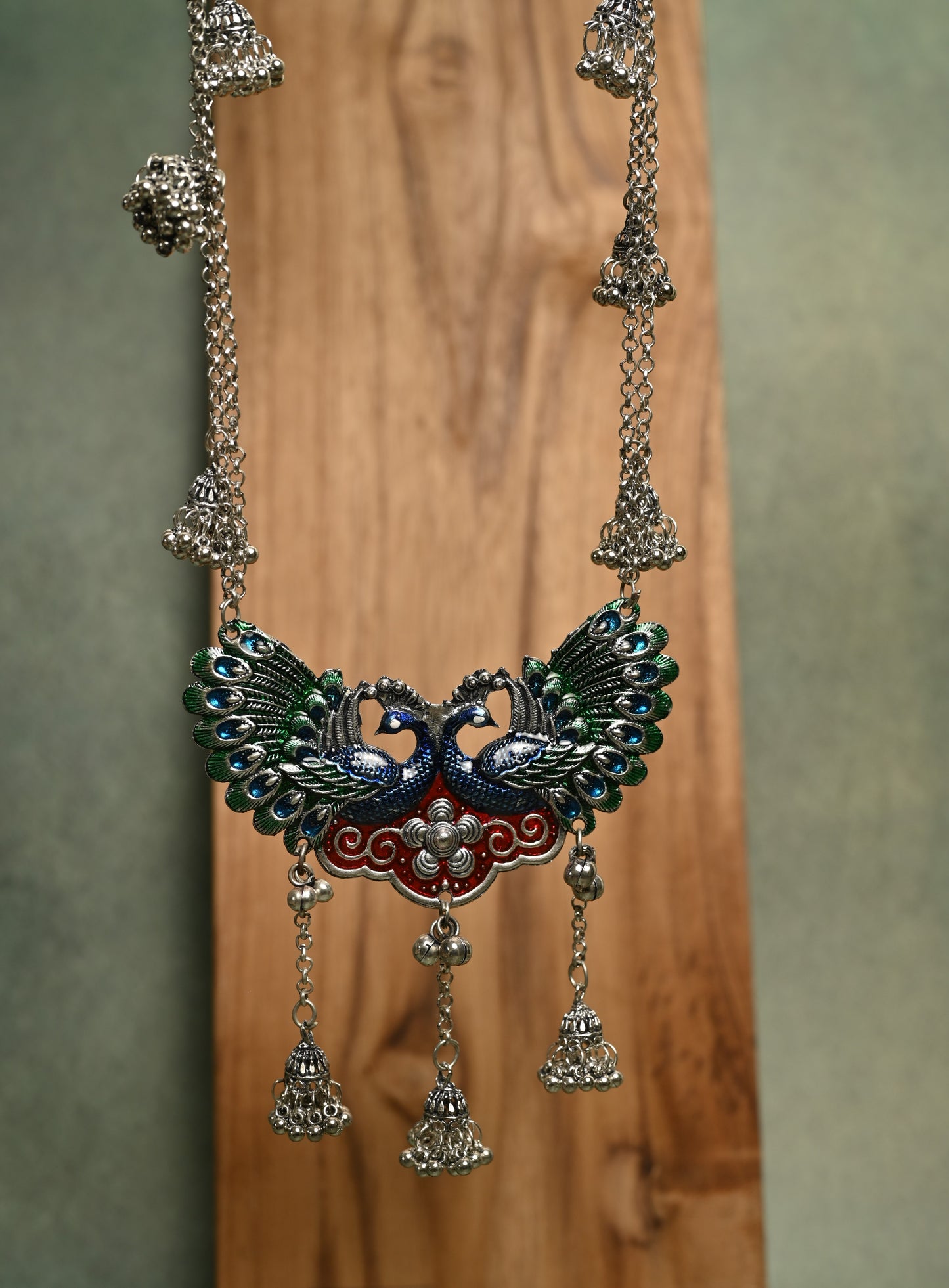 Peacock Long Necklace