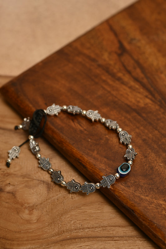 Hamsa & Evil eye Anklet