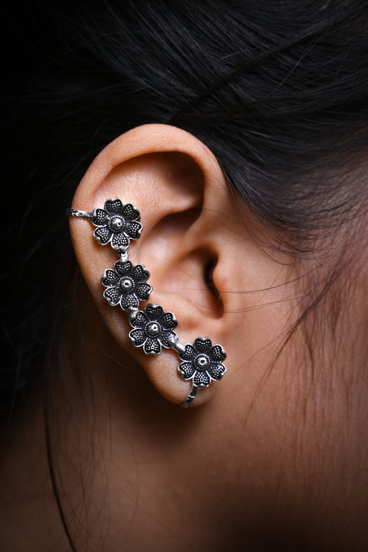 Noor Flower Earcuff Earrings