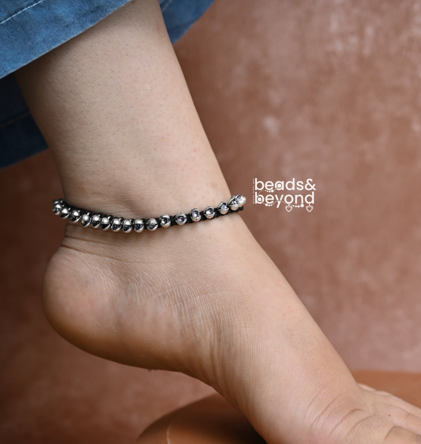 Ghunghroo Moti Thread Anklet