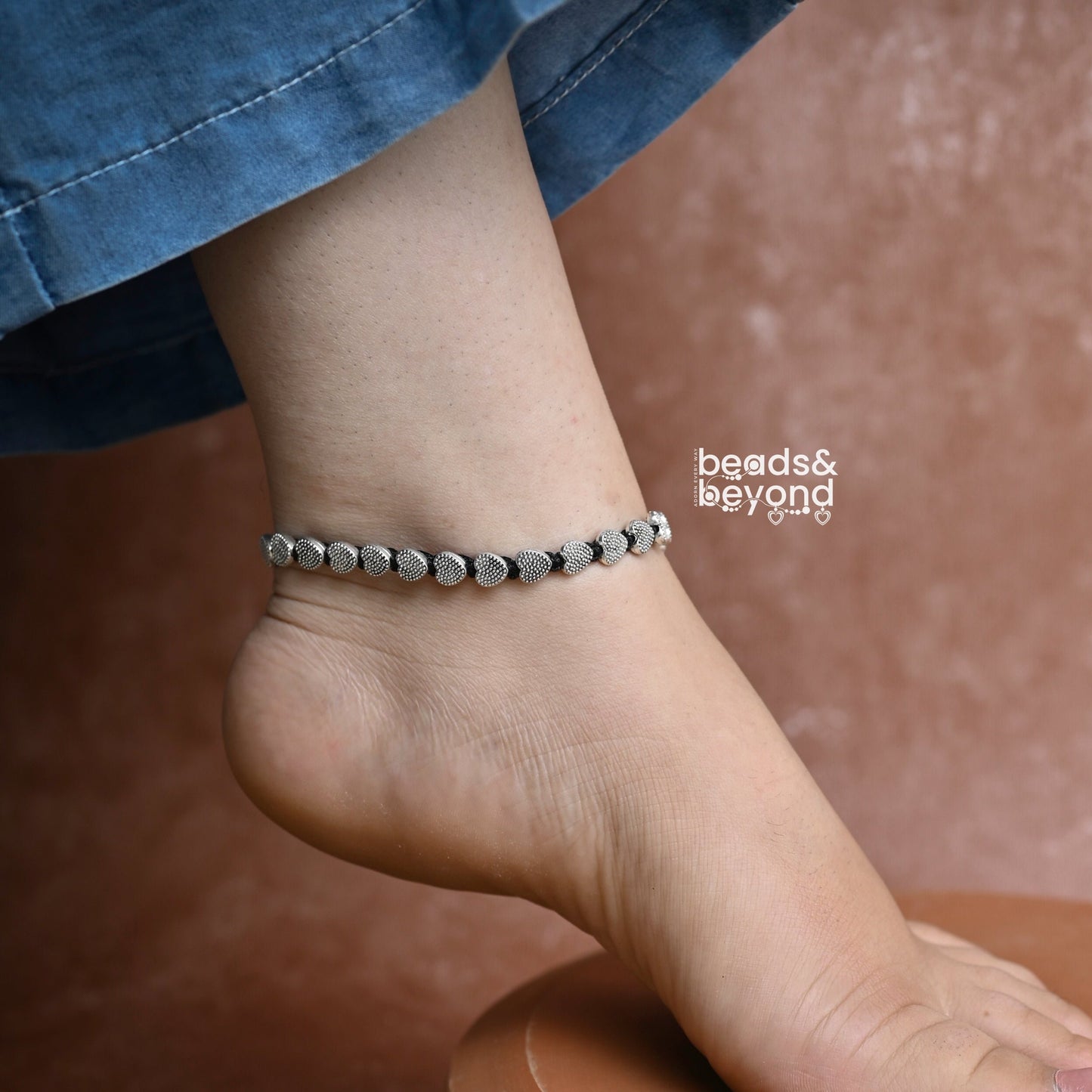 Heart Thread Anklet