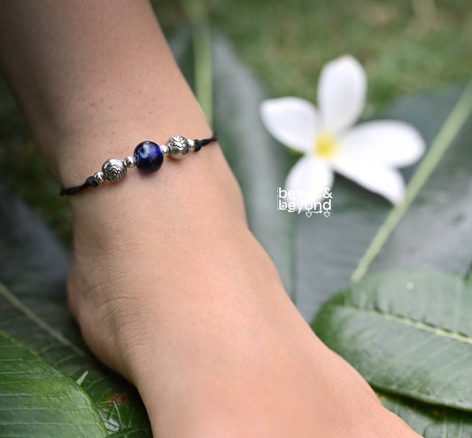 Orb Beaded Evil Eye Nazarbattu Anklet