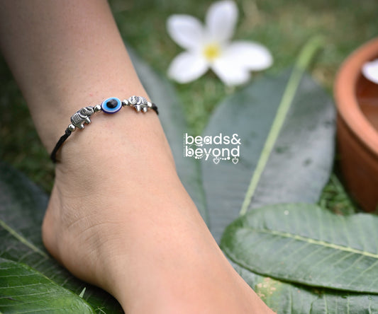 Elephant Evil Eye Nazarbattu Anklet