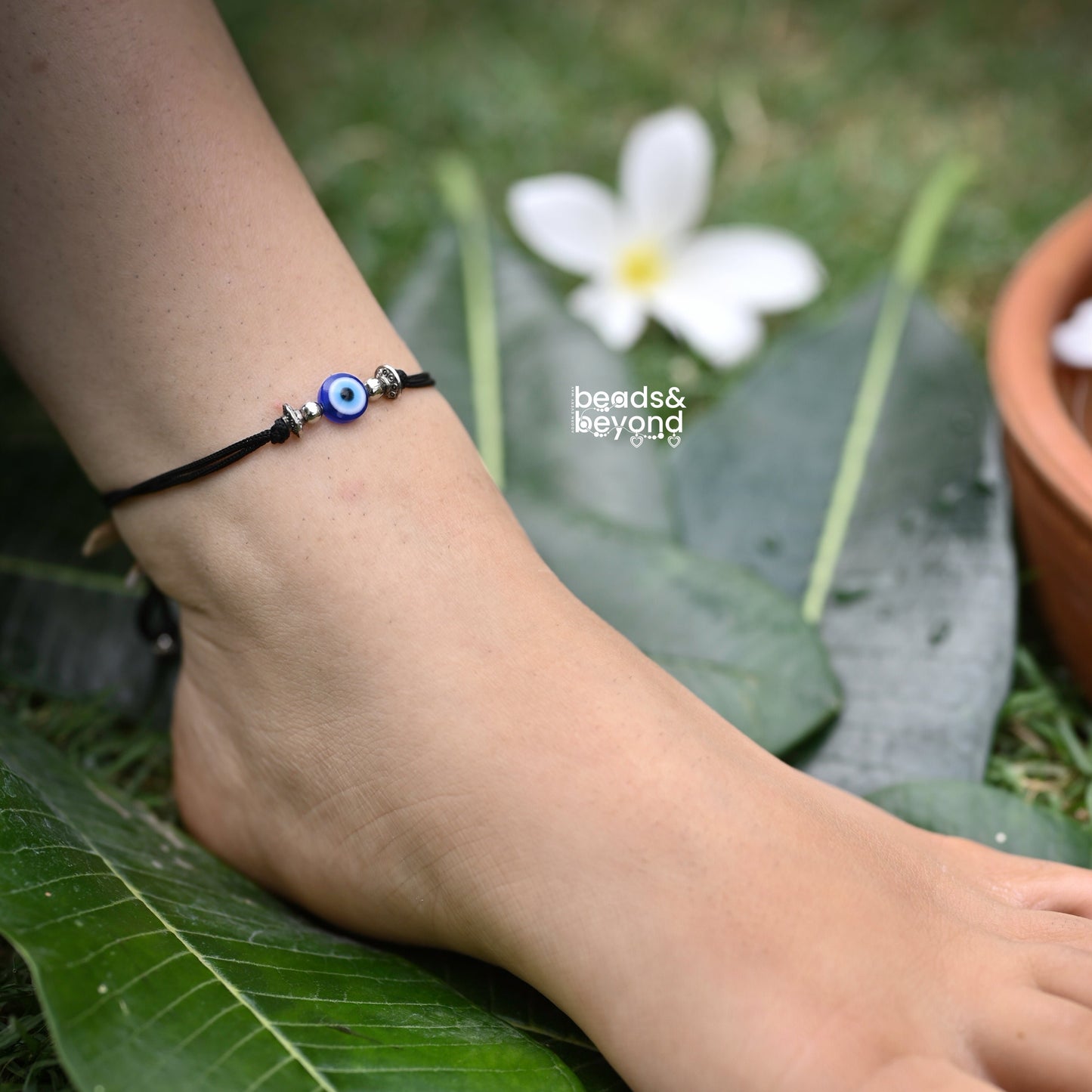 Disc Evil Eye Nazarbattu Anklet