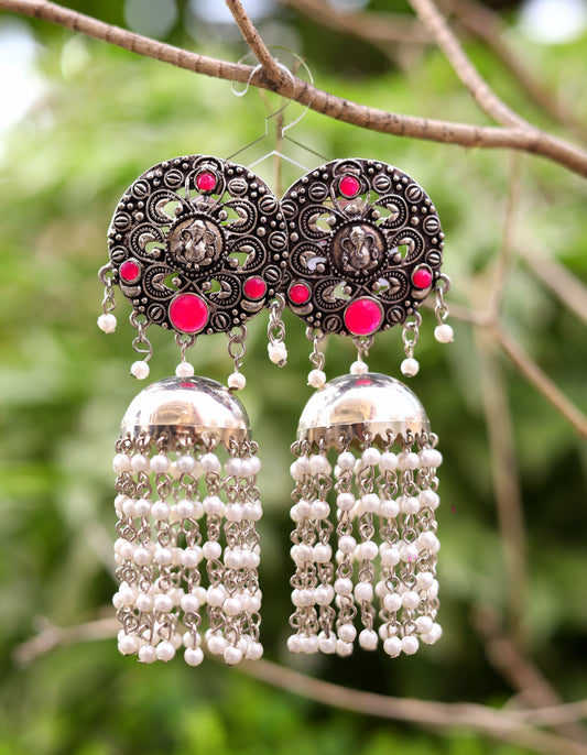 Gaj Moti Jhumka Earrings