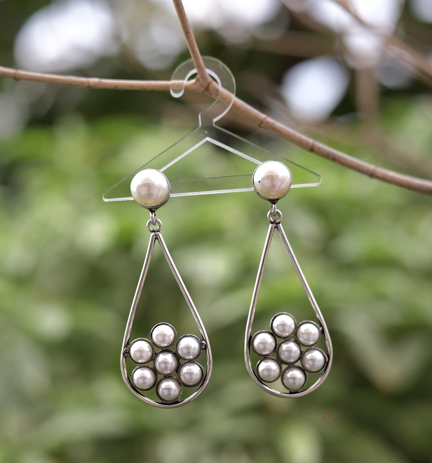 Ovate Pearl Danglers