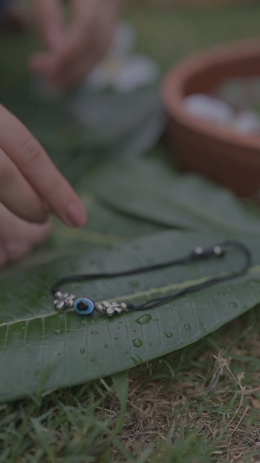 Butterfly Evil Eye Nazarbattu Anklet